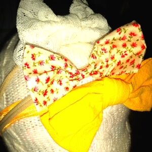 3 girls headband Bows